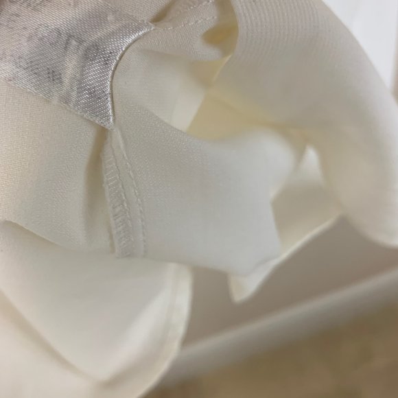 Pupa Italian White Cotton Lace Detail Button Down - Picture 6 of 7